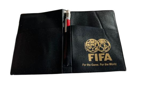 Fifa Kartenmappe Gold mit Bleistiftfach